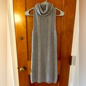 Grey knit dress